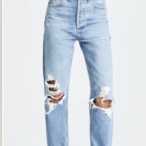 90s Mid Rise Straight Fit Jeans -Agolde